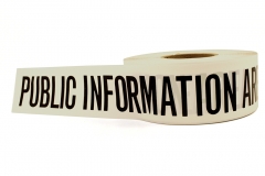 10081 Triage Tape - Public Information Area (White)