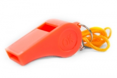 76501 Plastic Whistle With Lanyard.